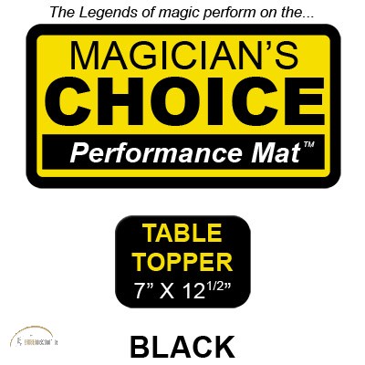 Table Topper Close-Up Mat (BLACK - 7x12.5) by Ronjo